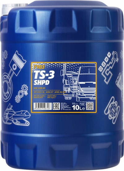 Vaj motori MANNOL MN7103-10, 10W-40, bidon 10 litra