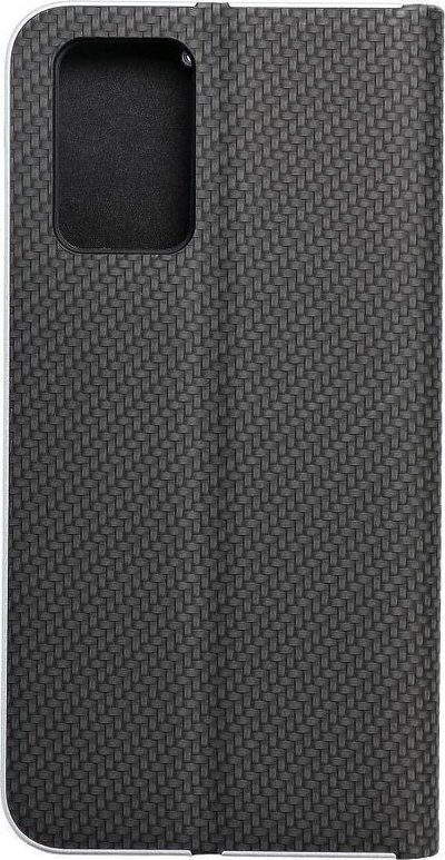 Kaburë libri Forcell Luna Book Carbon për Xiaomi Redmi 10, me magnet, e zezë