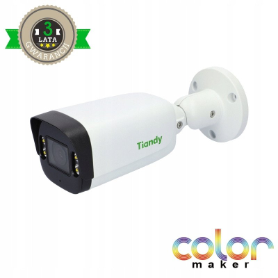 Kamerë IP bullet TVT TC-C34UP, 4MP, PoE, IP67, me mikrofon, metalike, e bardhë