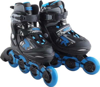 Patina inline Roces Moody Boy TIF Jr 400855 01, për kalamoj, rrota PU, e zezë me blu