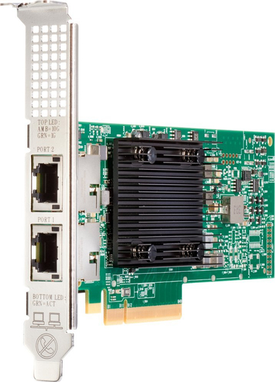 Adapter rrjeti Broadcom BCM57416, PCIe 3.0 x8, 2x 10GbE, i gjelbër