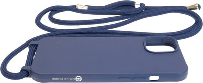 Kapak telefoni Mobile Origin Lanyard Case, për iPhone 15, me rrip, blu