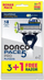Brisk rroje Dorco Pace 5 Pro, 5 tehe, 4 copë, blu