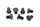 Bulona volant ARP 207-2801, për Mitsubishi Lancer Evo X, set 7 copë, të zinj