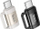 Adapter OTG Hoco UA31E, USB‑C në Lightning, 3A, i zi