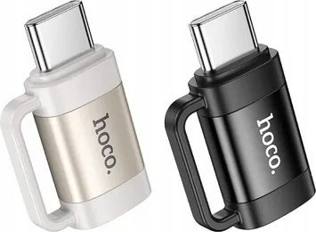 Adapter OTG Hoco UA31E, USB‑C në Lightning, 3A, i zi