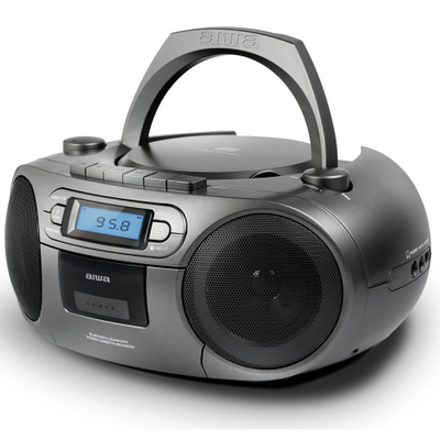 Radio Boombox Portative me Kasetë, Bluetooth dhe AM/FM AIWA BBTC-550MG
