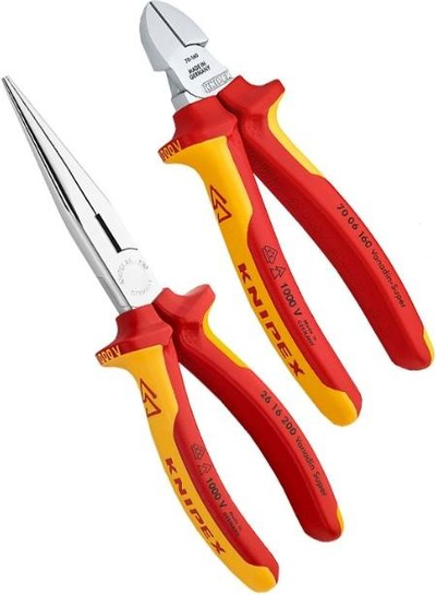 Set veglash të izoluara Knipex 002013, pincë dhe kaçavida, VDE 1000 V
