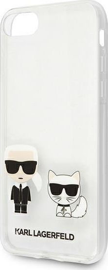 Mbulesë telefoni Karl Lagerfeld KLHCI8CKTR, për iPhone 7 8 SE 2020, polikarbonat i tejdukshëm, transparente