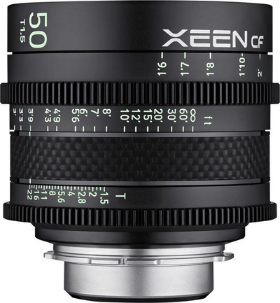 Lente Samyang XEEN CF për Sony E, 50 mm, F / 1.5, i zi