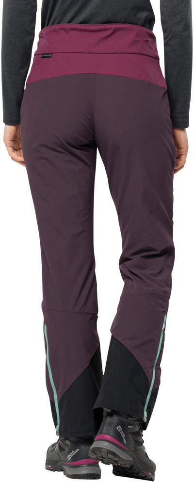 Pantallona skish Jack Wolfskin Alpspitze W 1507531-1014, për femra, poliestër, vjollcë