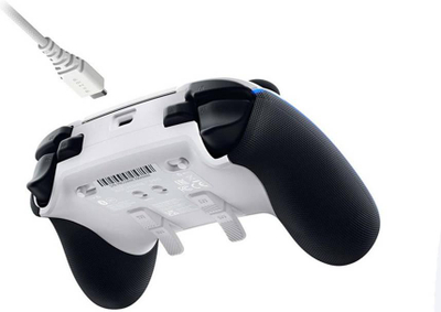 Kontroller gaming Razer Wolverine V2 Pro, wireless, për PS5 dhe PC, Mercury i bardhë