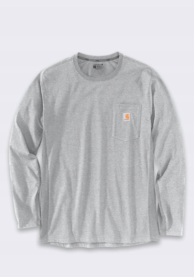 Bluzë me mëngë të gjata Carhartt Force, Relaxed Fit, Midweight, gri