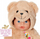 Veshje kukulle Zapf Baby Born Bear Outfit Onesie, për kukulla 43 cm, me kapuç, bezhë