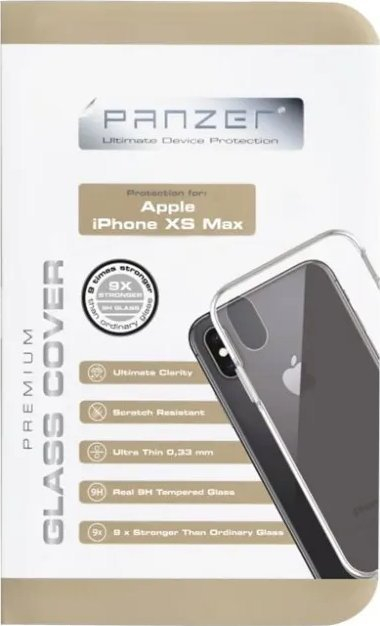 Mbrojtëse telefoni PanzerGlass Glass Cover për iPhone XS Max, xham i temperu, transparente