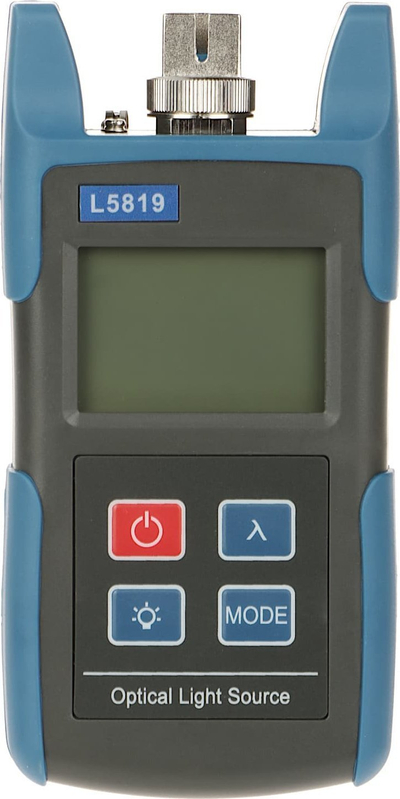 Testues drite optike Spacetronik SP-OSM32 Mini, i vogël e portativ, për fibra optike, blu
