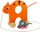 Lodër druri për fëmijë Trefl Kitten with Mouse 61659
