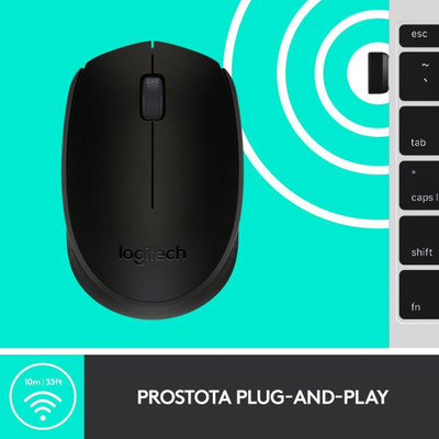 Maus Logitech B170,USB,Wireless, i zi