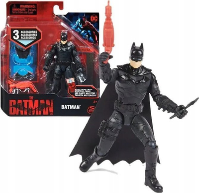 Фигурина акциона DC Comics Batman, 4\", со 3 додатоци, повеќебојна