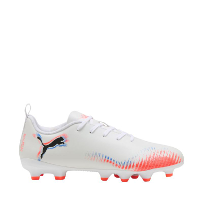 Фудбалски копачки Puma Future 8 Play FG AG Jr, синтетички, за деца, бели