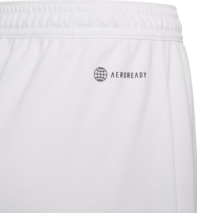 Pantallona të shkurtra futbolli Adidas Entrada 22 Jr, kalamaj, poliestër i ricikluar, të bardha