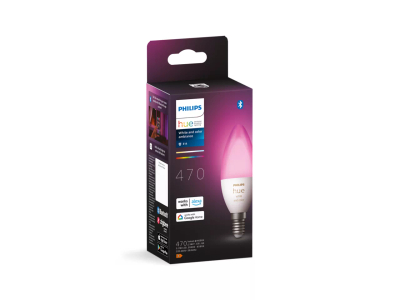 Llambë e zgjuar Philips Hue E14, LED 5.3W, RGBW, e bardhë