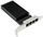 Kartë rrjeti Microconnect I226-T4, PCIe x4, 4 porta, e zezë