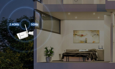Kamerë sigurie Foscam V8P, 8MP, Wi‑Fi, e zezë