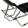 Shezllon profesional alumini WALDO i zi 195×53–60×30 cm (HM5071.90), zezë