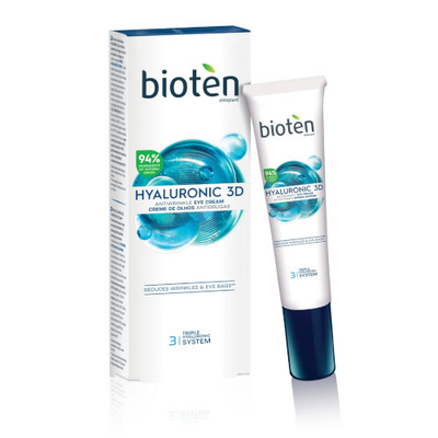 Krem për sy Bioten Hyaluronic 3D Anti-Wrinkle, 15 ml