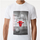 Bluzë New Era Chicago Bulls NBA, me print foto, e bardhë