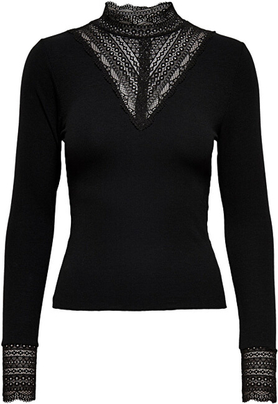 Bluzë ONLY ONLTILDE Stretch Fit 15207788 Black