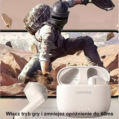 Kufje pa tela Usams US14 Series, Bluetooth 5.3, 35 orë, blu