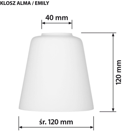 Llampadar varëse Activejet AJE-ALMA 3P, 3x40W, E27, e zezë