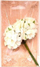 Lule dekorative Galeria Hobby Cream Fabric Flowers, 4 cm, set me 6 copë, ngjyrë krem