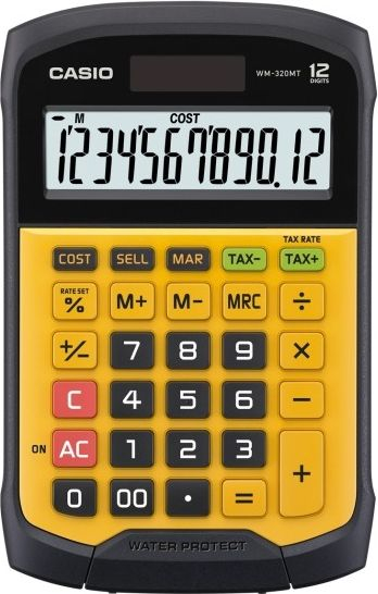 Kalkulator zyre Casio WD-320MT-S, 12 shifra, IP54, gri