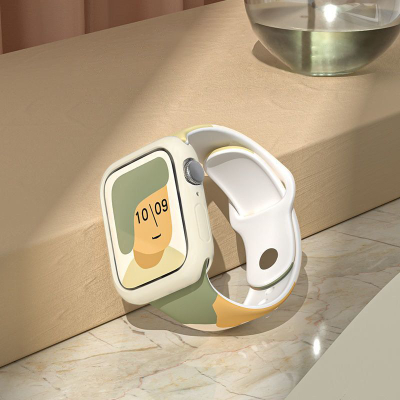 Rrip ore Hurtel Strap Moro për Apple Watch 44mm 42mm, silikon, kamuflazh, shumëngjyrësh