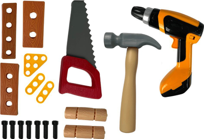 Set lodër punëtori Leantoys Little DIY Workshop, me vegla, për fëmijë