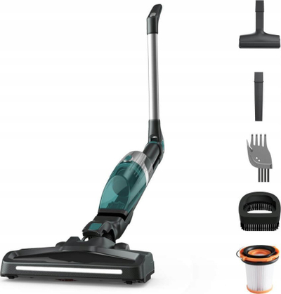 Fshesë me korrent vertikale Rowenta X‑trem Compact RH1239WO, 145 W, 2‑në‑1, gri me të zezë