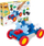 Lojë ndërtimi Plus-Plus Midi Basic Make and GO Car, 46 copë, shumëngjyrëshe