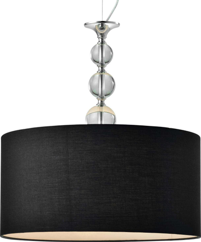Llambë varëse Netlighting Rea, cilindrike, 1x E27, e zezë