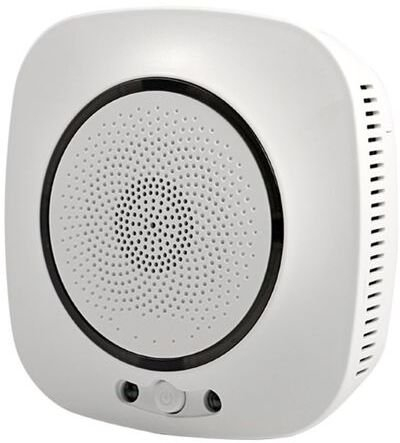 Detektor monoksidi karboni Wi‑Fi, sirenë 85dB, 230V AC, i bardhë