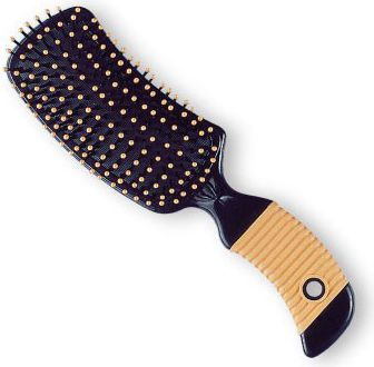 Furçë flokësh Top Choice Hair 2670, e madhe, në formë vale, e zezë