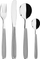 Set lugësh e pirunjsh Iittala Scandia, 24 copa, çelik inox, ngjyrë argjendi