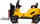 Lodër forklift me bateri Lean Cars WH101, për kalamaj, e verdhë