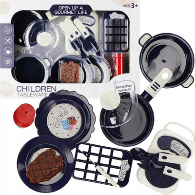 Set loje kuzhine Mega Creative 523441, për kalamaj 3+, ngjyrë blu