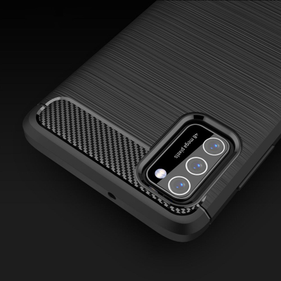 Futrollë telefoni Tech-Protect TPUCARBON për Samsung Galaxy A41, antishok, ngjyrë e zezë
