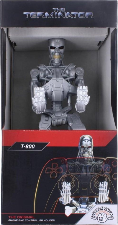 Mbajtëse telefoni dhe kontrollori Cable Guy Terminator T-800, 20 cm, ngjyrë argjendi