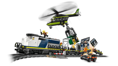 Set lodrash LEGO City Police Train Heist 60508, 1313 pjesë, 7+