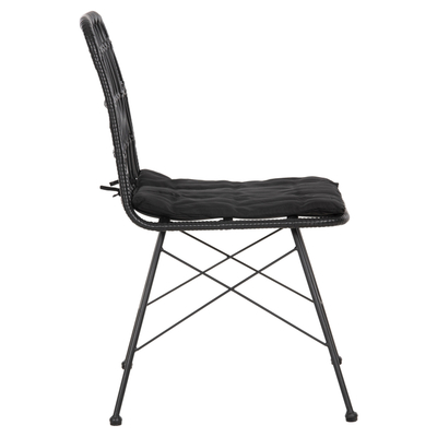 Karrige kopshti Allegra 52×52×83,5 Hcm (HM5453.12), zezë